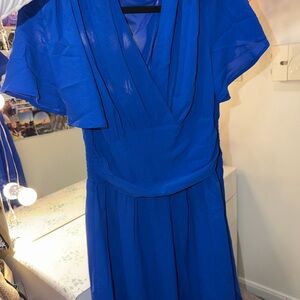 SHEIN Royal Blue Midi Dress